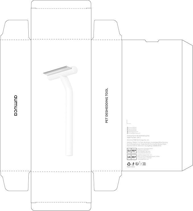 aumuca Pet Deshedding Tools for Short Haired Cats & Dogs, Dematting Deshedding Brush Cats Shedding Tool, Dog Undercoat Brush, Gently and Effectively Remove Loose Hair, Highly Deshedder Grooming Combs