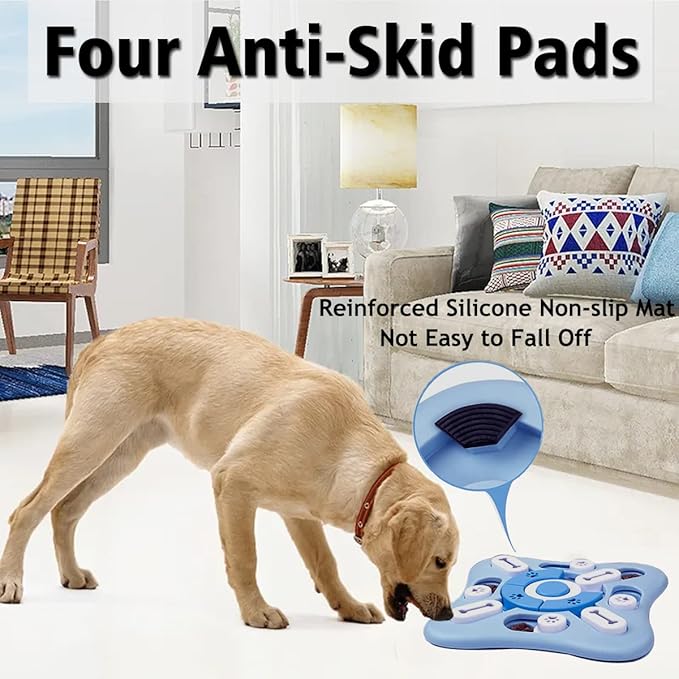 XIGOU Dog Puzzle Toys - Treat Dispensing Dog Enrichment Toys for IQ Training & Brain Stimulation - Interactive Mentally Stimulating Toy - Gifts for Puppies, Cats, Dogs