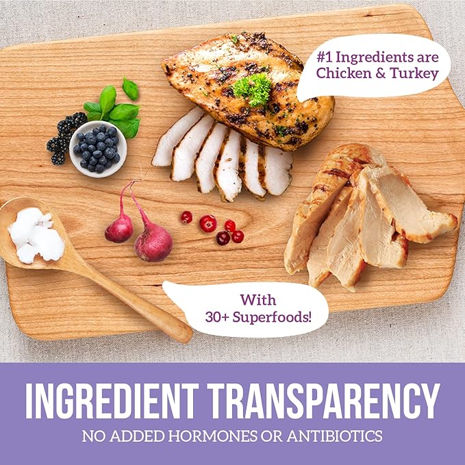 Health Extension Grain Free Chicken & Turkey Little Bites Small Kibble Formula with 30+ Superfoods and Probiotics for Teacups, Toys & Miniature Dogs (3.5lb)