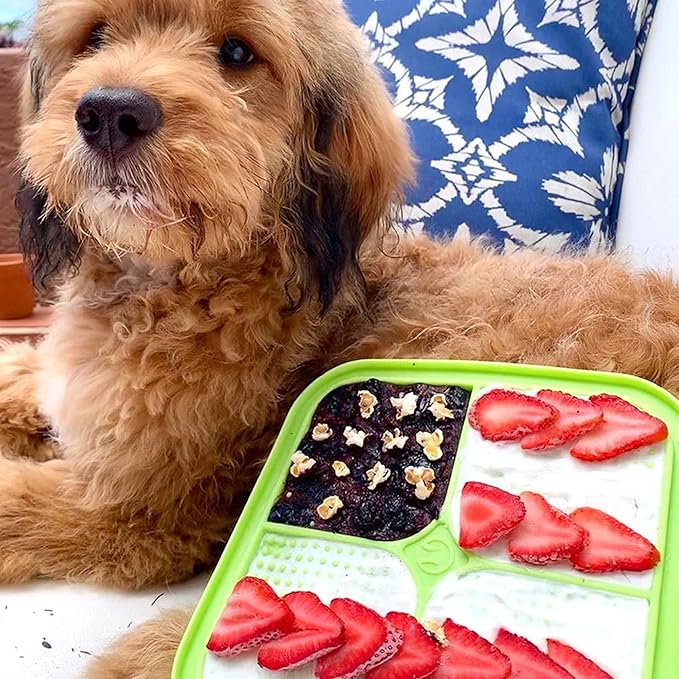 Hyper Pet IQ Treat Lick mat for Dogs, Dog Slow Feeder & Cat Lick mats | Great Alternative to Slow Feeder Bowls & Cat Feeders | Perfect Dog Licking mat, Cats Puzzle & Enrichment Toys