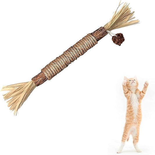 BAWAN Catnip Toys‖ Silvervine for Cats: Cute Cat & Kitten Toys for Indoor Cats Interactive‖ Cat & Kitten Teething Chew Toys for Aggressive Chewers‖ Silvervine Sticks Cat Dental Toy (1PCS)