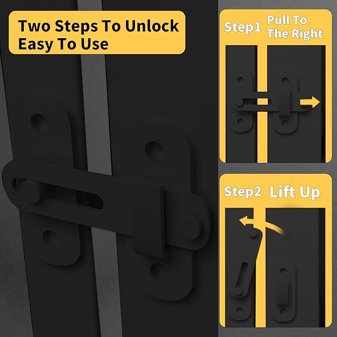 55.1 inch Extra Tall Pet Gate, Extra Wide 29.92"- 48.03" Adjustable Dog Gates, Pressure Mounted Walk Through Swing Safety Tall Cat Gate for Doorways, Stairs, Kitchen(Black)