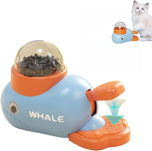 Cat Interactive Treat Dispenser Toy, Interactive Dog Puzzle Toy, Dogs Food Treat Feeding Dispenser for Healthy Eating for Small & Medium (Blue)