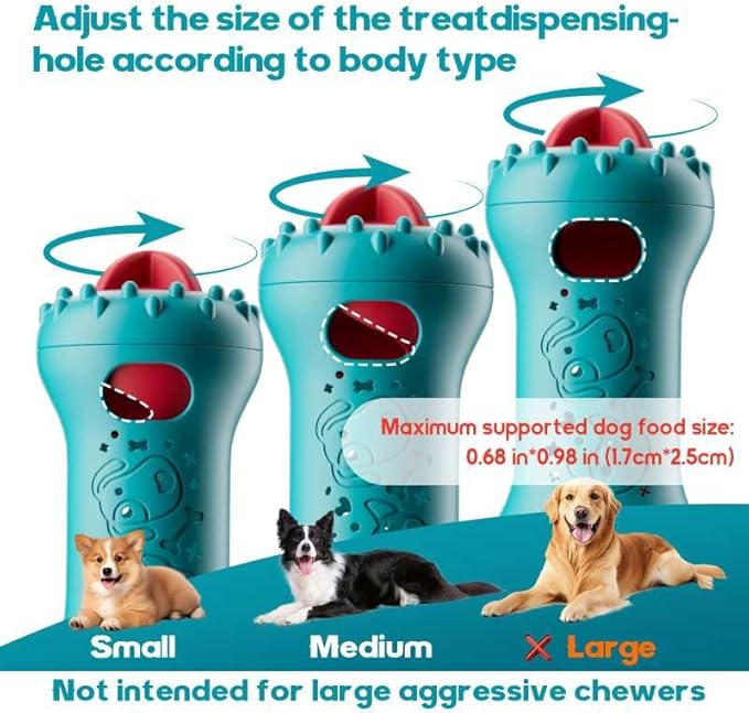 knitly Interactive Dog Toys, Adjustable Treat Dispensing Toy to Keep Them Busy, Dog Enrichment for Brain Stimulation & Cognitive for Puppy Puzzle to Reduce Boredom - Ideal Gift for Cats and Dogs