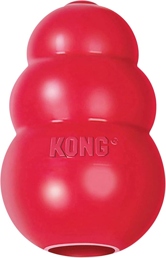 KONG Classic Stuffable Dog Toy - Fetch & Chew Toy for Dogs - Treat-Filling Capabilities & Erratic Bounce for Extended Play Time - Durable Natural Rubber Material - for Large Dogs