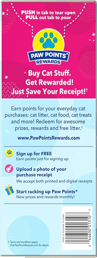 Fresh Step Cat Litter, Unscented, Odor Control | Clumping Formula | Activated Charcoal | 14 lb | Pack of 2