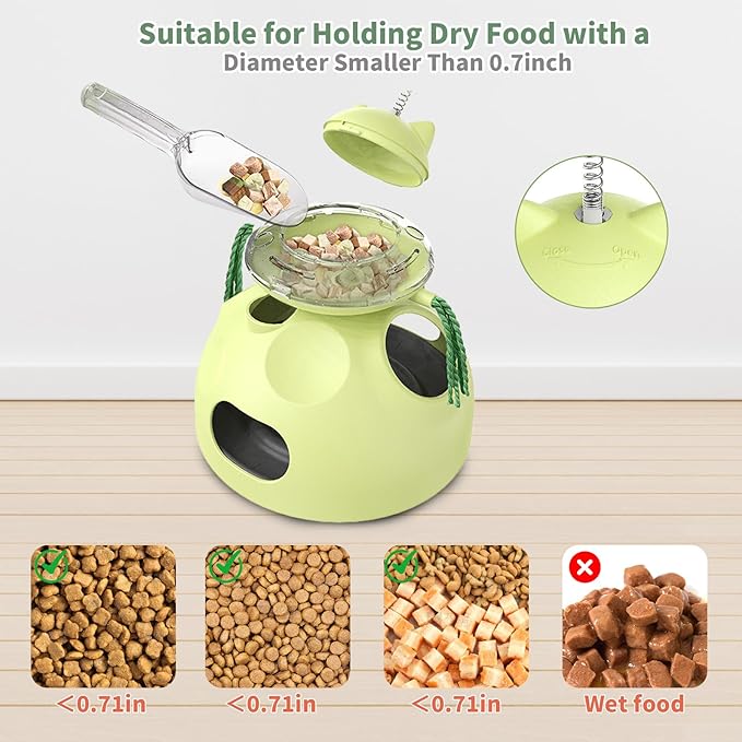 Crazydeer Interactive Cat Toy for Indoor Cats, 4-in-1 Modular Design with Treats Puzzle Slow Feeder, Cat Teaser Wand, Ball Maze & Spinning Ball | Kitten Enrichment Toys for Indoor