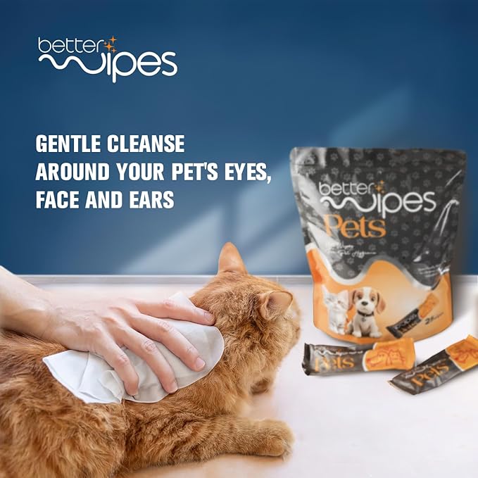 Pets - Extra Thick Pet Wipes for Dogs & Cats | Ultra Soft Dog Wipes for Paws, Face, Ears & Body | Hypoallergenic, Alcohol-Free Cat Wipes | Travel-Friendly Pet Cleaning Wipes | 25 Count