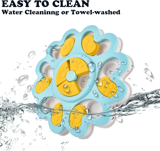 Cdipesp Dog Puzzle Toys for Smart Dogs Treat Dispensing Mental Stimulation Toys Dog/Cat Puzzle Feeder Dog Enrichment Toys Interactive Dog Toys for Boredom (Flower)