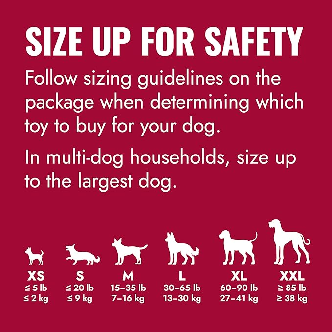 KONG Classic Stuffable Dog Toy - Fetch & Chew Toy for Dogs - Treat-Filling Capabilities & Erratic Bounce for Extended Play Time - Durable Natural Rubber Material - for Large Dogs