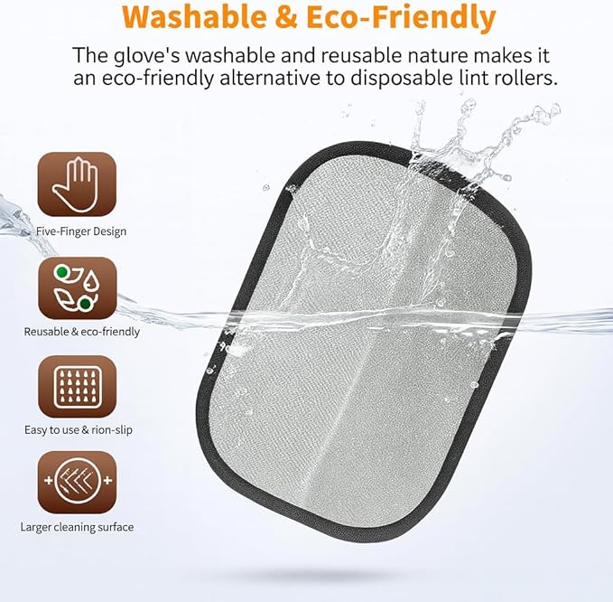 (1) Pet Grooming Set – Gentle Hair-Removing Gloves & Handy Grooming Tools for Dogs and Cats | Easy Shedding Solution for Home, Sofa, Clothes & Car Seats