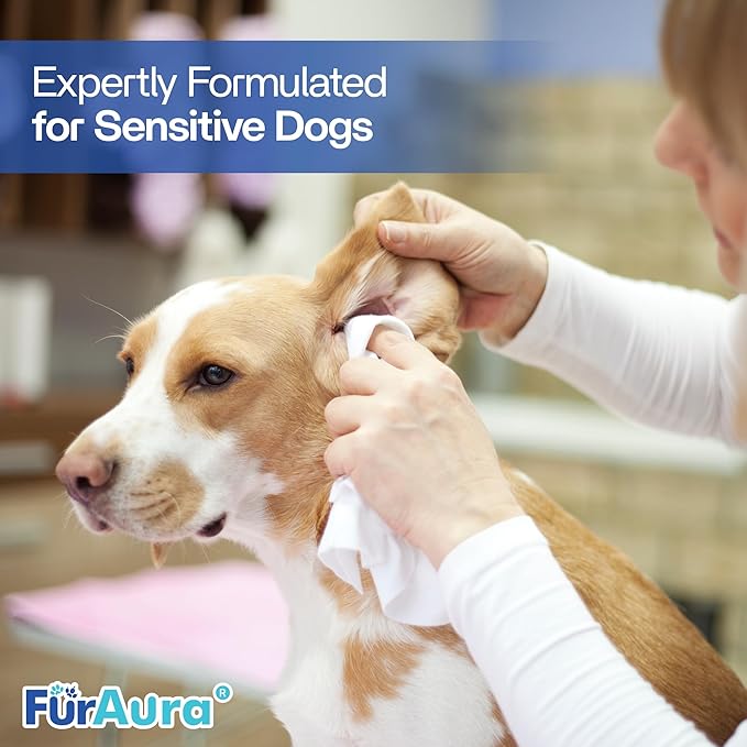 99% Water Dog Wipes, Extra Large 8x8 Puppy Wipes for Sensitive Skin – Hypoallergenic Pet Wipes for Grooming Tear Stain, Face, Ears, Eyes Paws & Butt – Alcohol Free, Biodegradable, Unscented 100 Count