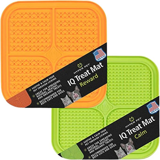 Hyper Pet IQ Treat Lick mat for Dogs, Slow Feeder & Cat Lick mats | Great Alternative to Slow Feeder Dog Bowls & Feeders | Perfect Licking mat, Cat Puzzle & Dog Enrichment Toys