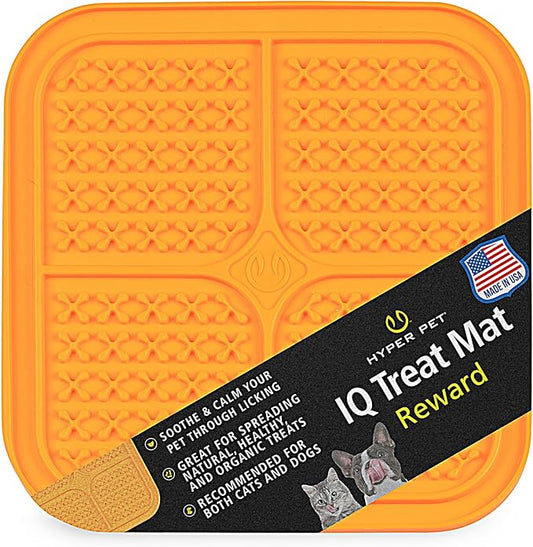 Hyper Pet IQ Treat Lick mat for Dogs, Dog Slow Feeder & Cat Lick mats | Great Alternative to Slow Feeder Bowls & Feeders | Perfect Dog Licking mat, Cat Puzzle & Enrichment Toys