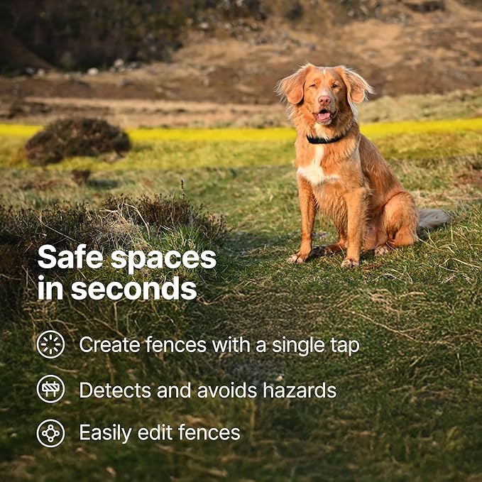 Halo Collar 5, New Wireless Dog Fence & GPS Dog Collar, Subscription Required, Waterproof, Graphite, One Size