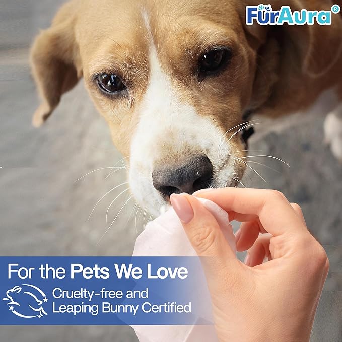 99% Water Dog Wipes, Extra Large 8x8 Puppy Wipes for Sensitive Skin – Hypoallergenic Pet Wipes for Grooming Tear Stain, Face, Ears, Eyes Paws & Butt – Alcohol Free, Biodegradable, Unscented 400 Count