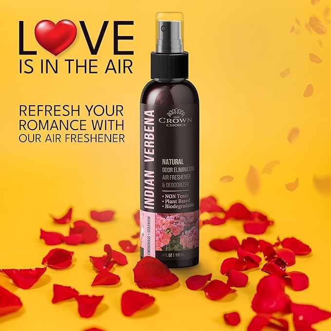 Non-Toxic Odor Eliminator, Natural Geranium & Lemongrass Air Freshener Spray for Home, Room, Closet & Couch Deodorizer, Long Lasting Bathroom & Toilet Freshener, Safe for Kids & Pets - 4 oz Pack of 1